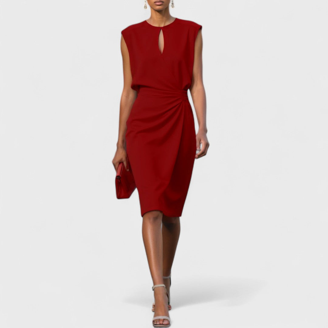 Women’s Dress | Sleeveless Midi with Keyhole