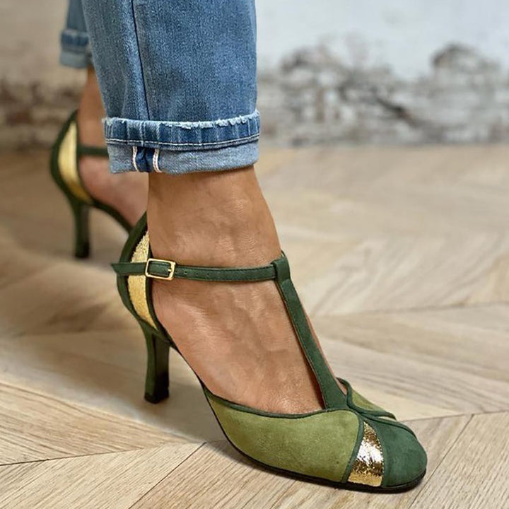 Mary Jane Shoes for Women | T-Strap Slim Heel