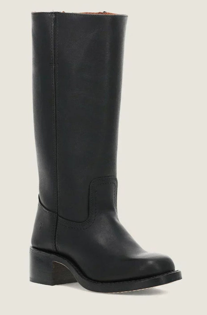 Diana | Women's Mid-Calf Slip-On Classic Western Boots Stacked Heel