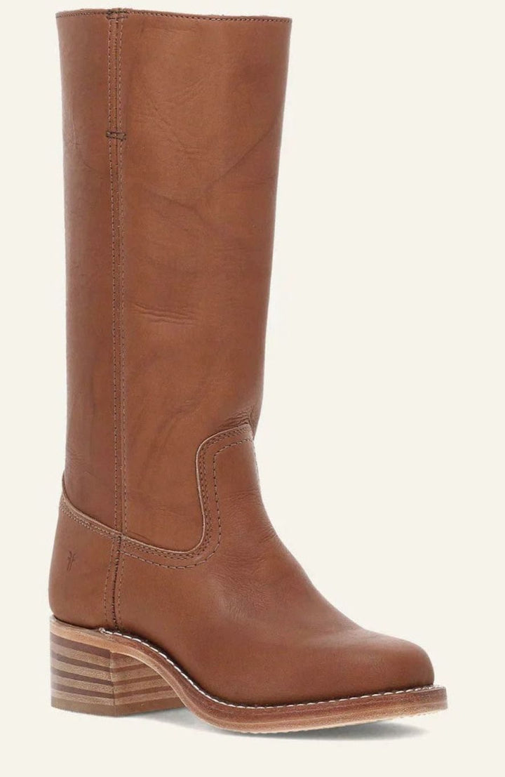 Diana | Women's Mid-Calf Slip-On Classic Western Boots Stacked Heel