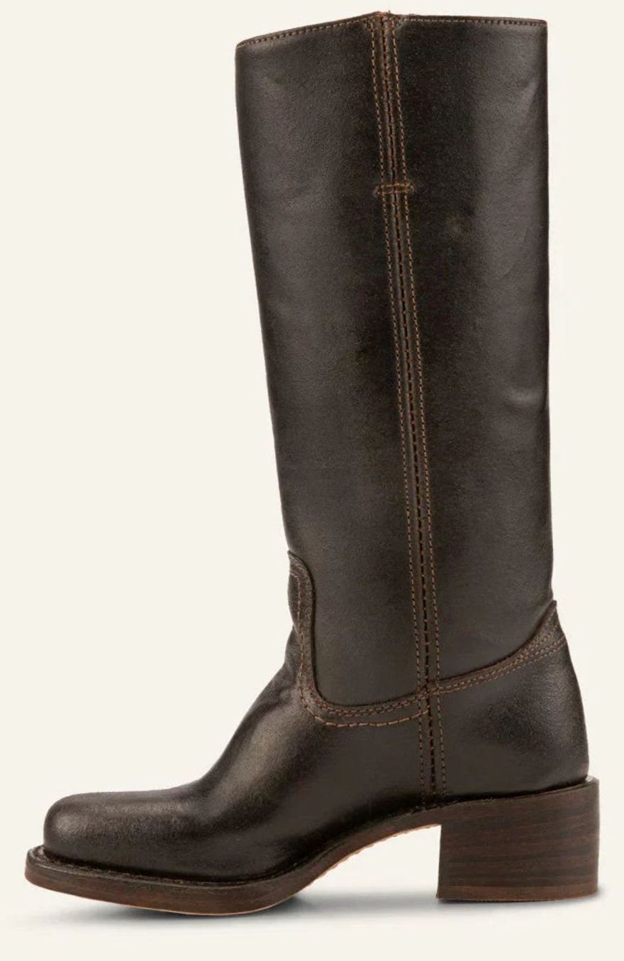 Diana | Women's Mid-Calf Slip-On Classic Western Boots Stacked Heel