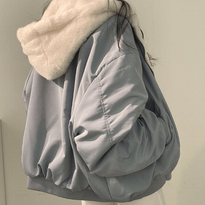 Dolores | Women's Oversized Relaxed-Fit Fleece-Lined Zip-Up Winter Jacket