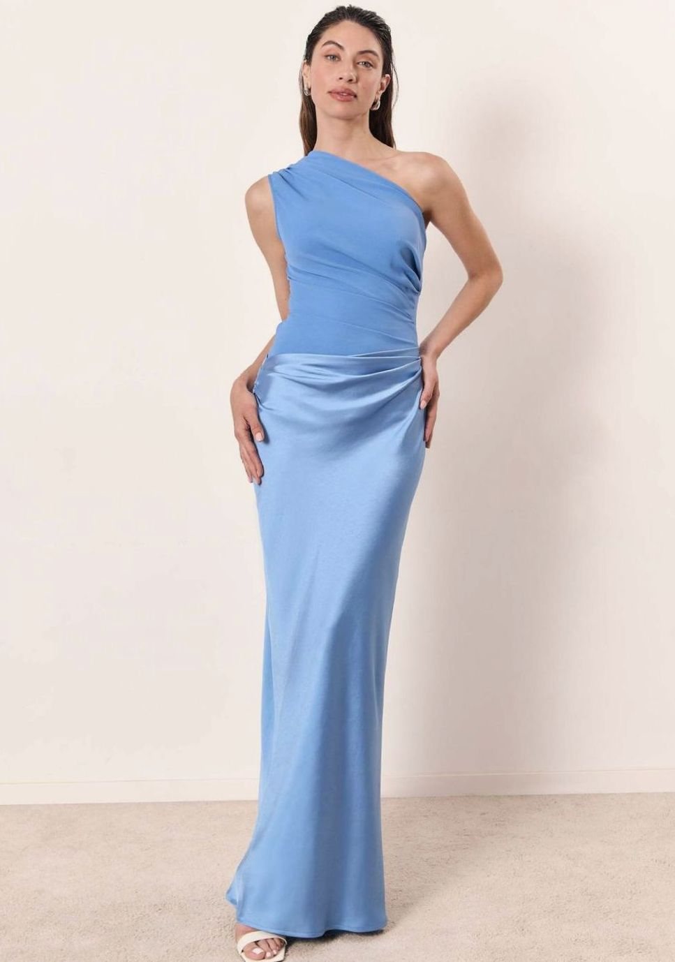 Dominique | Women's Elegant One-Shoulder Bodycon Maxi Dress