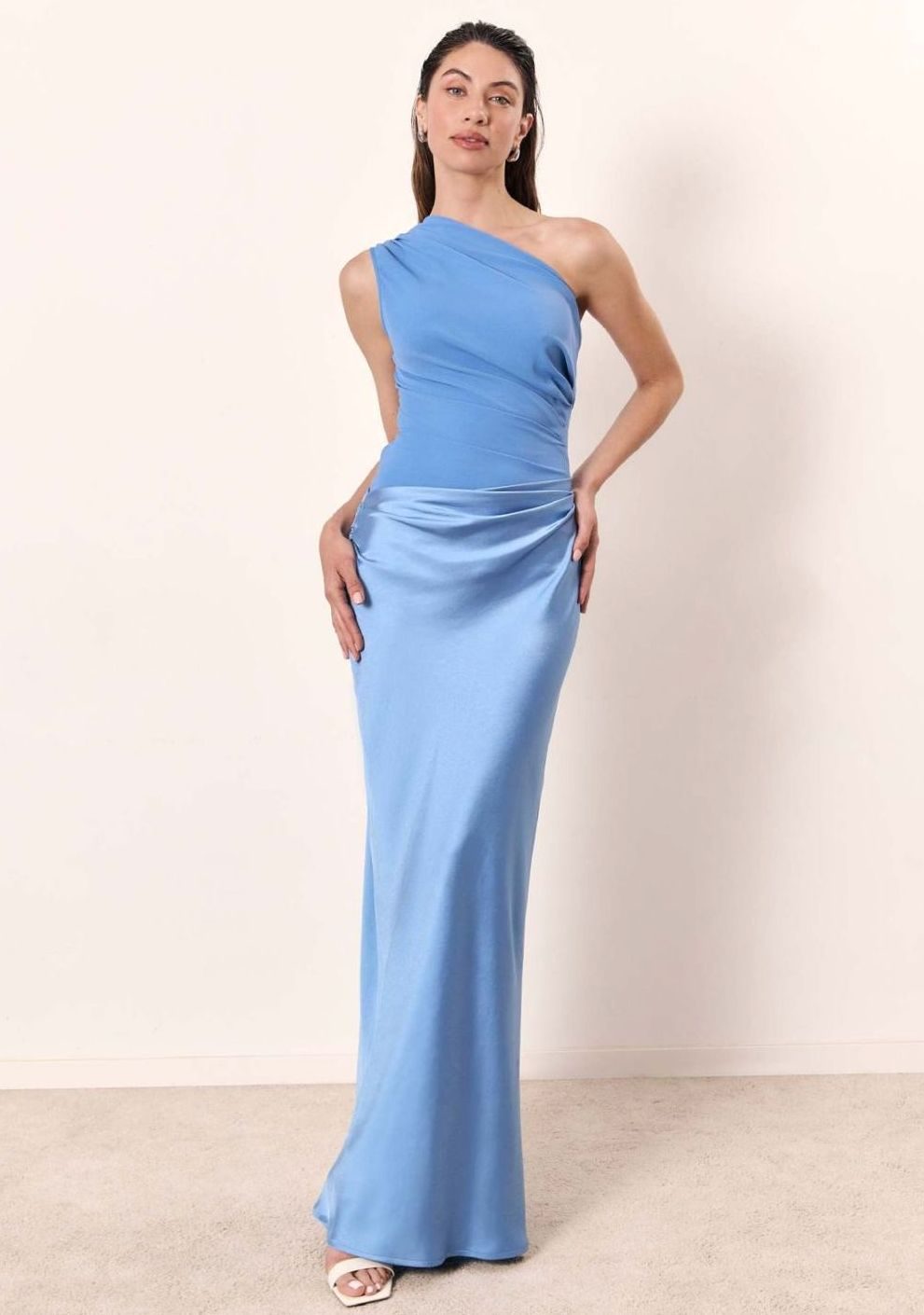 Dominique | Women's Elegant One-Shoulder Bodycon Maxi Dress
