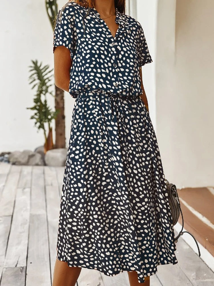 Women’s Summer Dress | Animal Print Midi