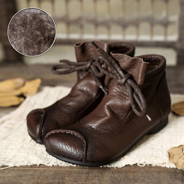 Boots For Women | Lace-Up Closed Toe Ankle Boots