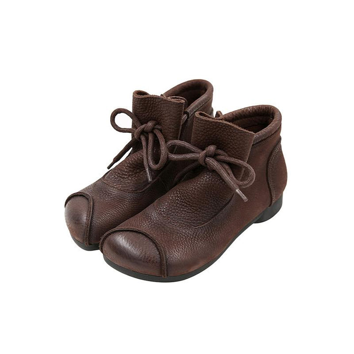 Boots For Women | Lace-Up Closed Toe Ankle Boots