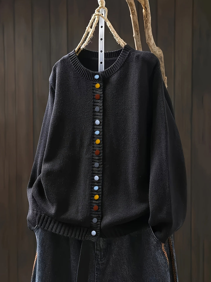 Women’s Cardigan | Colorful Button Front Knit
