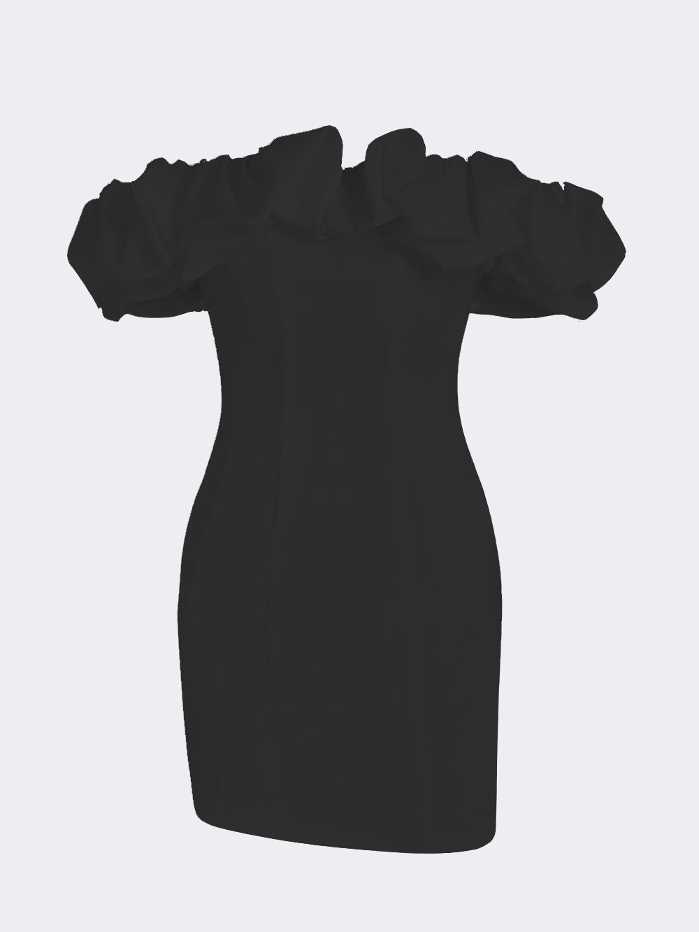 Women's Mini Sundress | Strapless Ruffled