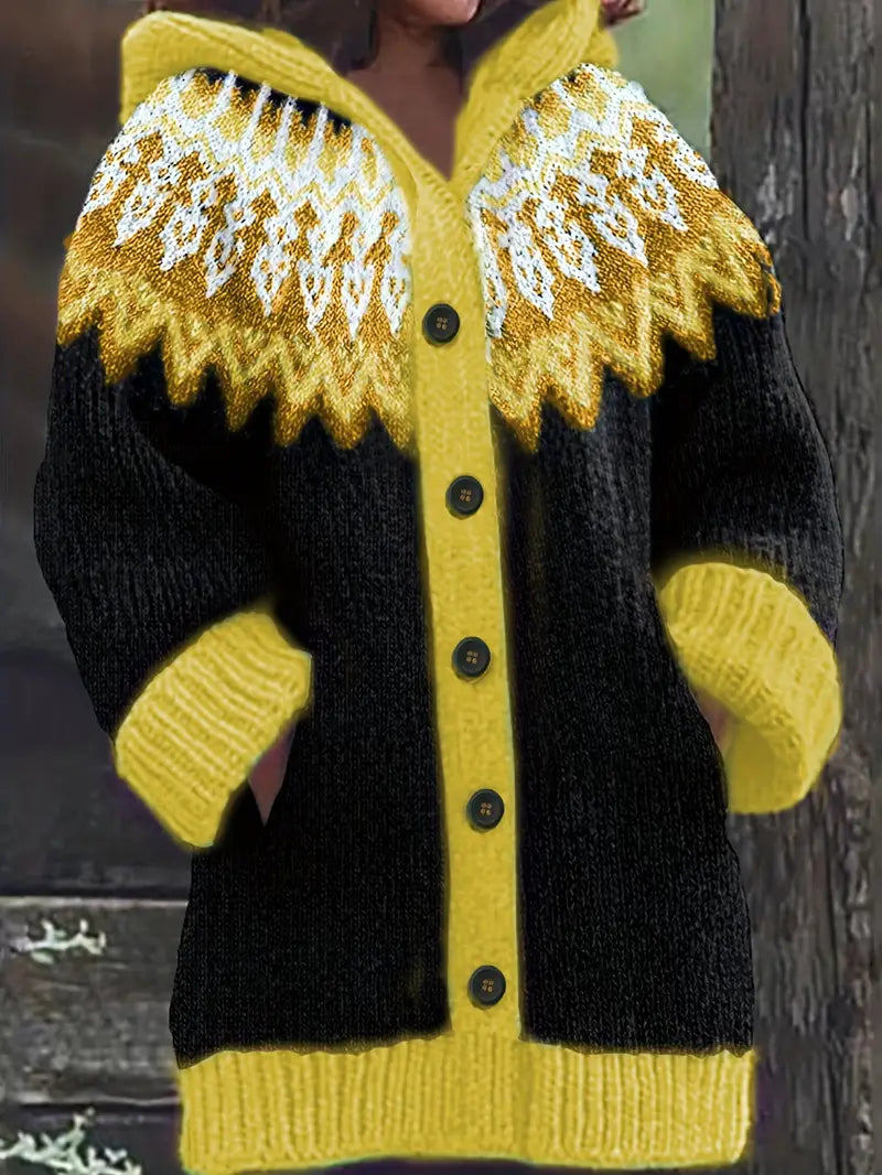 Women’s Cardigan | Hooded Button Front Pattern