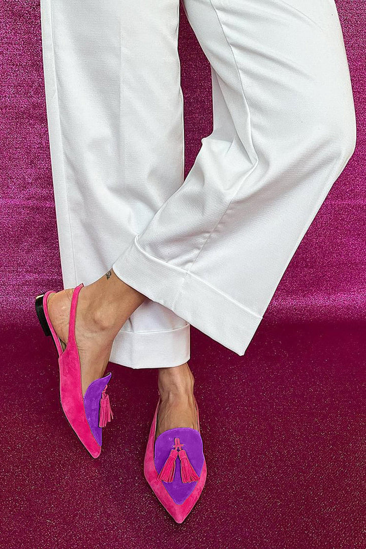 Loafers for Women | Slingback Pointed Toe Tassel