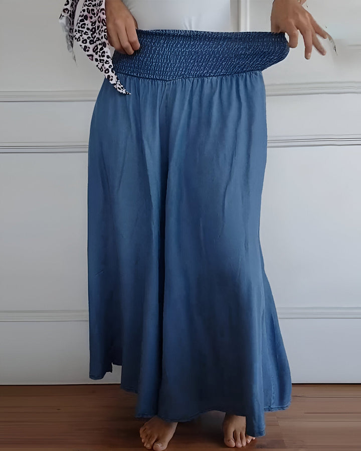 Women's Skirt | Wide Smocked Waistband