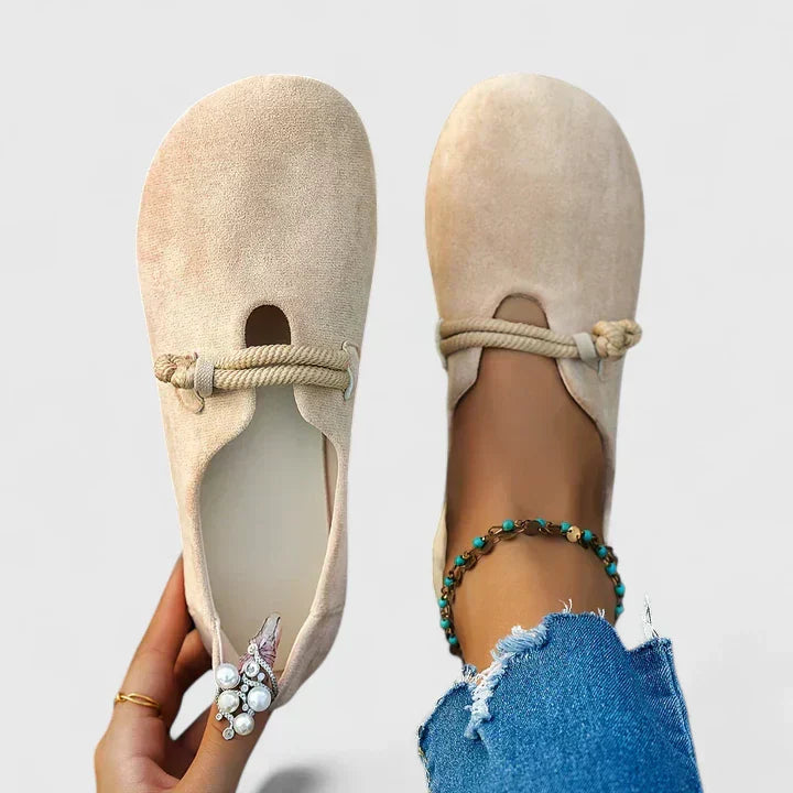 Loafers For Women | Round Toe Rope Detail