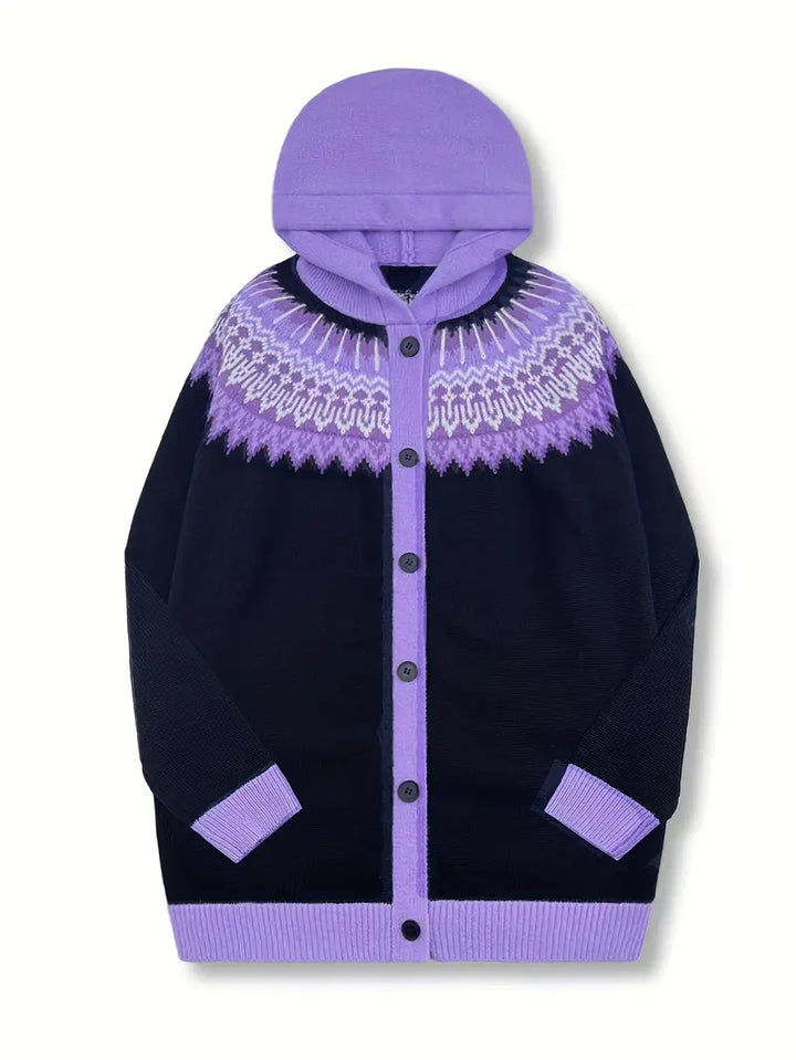 Women’s Cardigan | Hooded Button Front Pattern