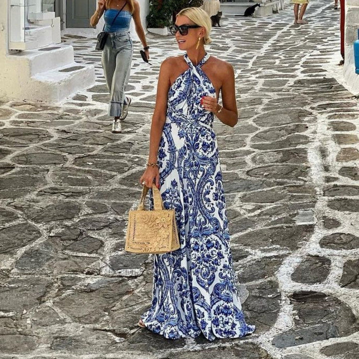 Women's Maxi Sundress | Halter A-Line