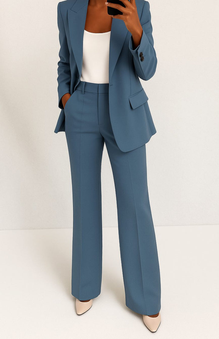 Eileen | Women's Tailored Blazer Straight-Leg Suit Set