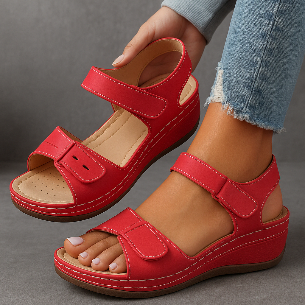 Sandals For Women | Open Toe Ankle Strap With Platform Sole