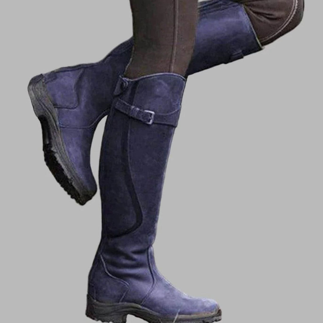 Eloise | Women's Orthopaedic Knee-High Leather Boots Buckle Strap
