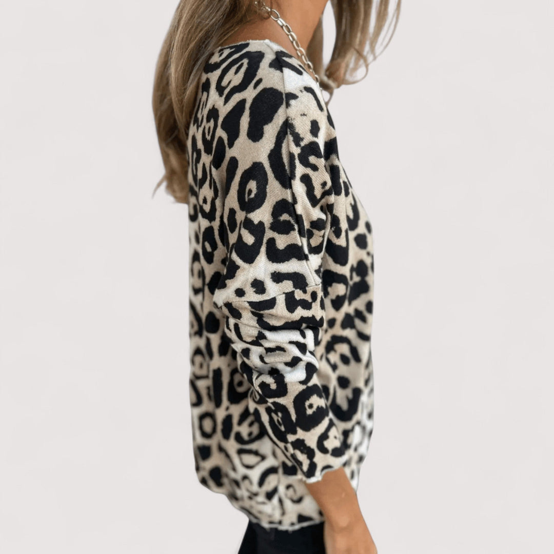 Women's Blouse | Leopard Print Pattern