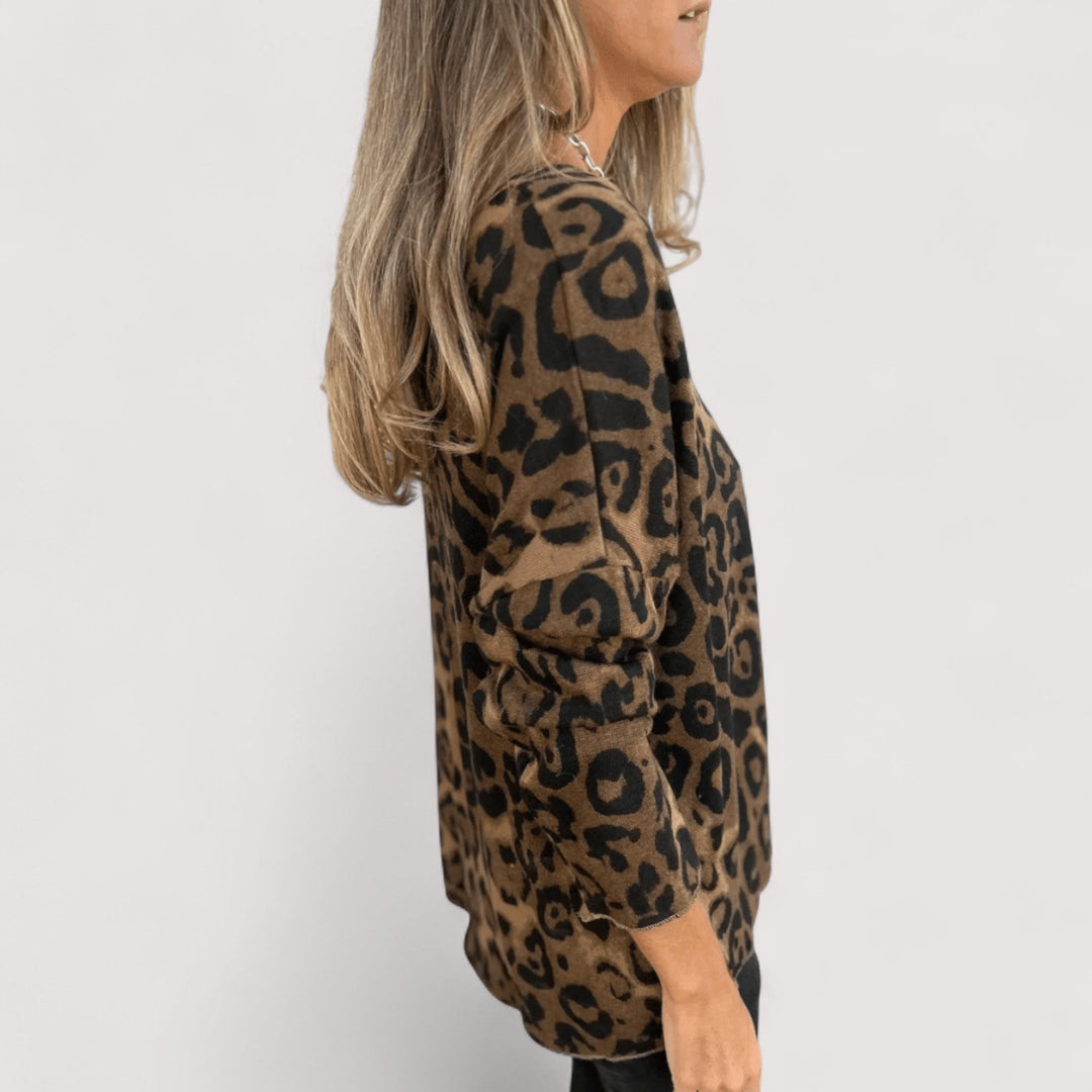 Women's Blouse | Leopard Print Pattern