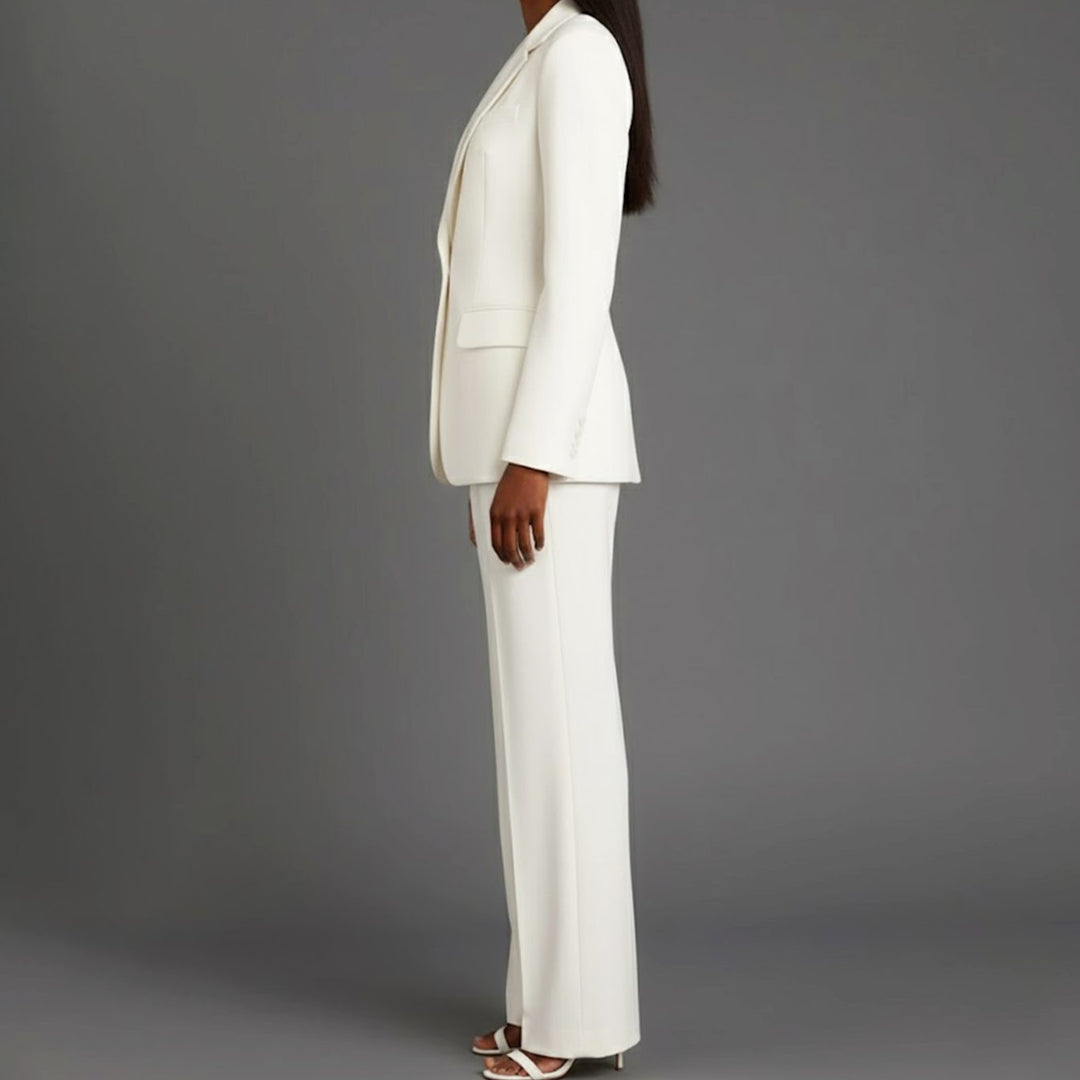 Emerson | Women's Tailored Single-Button Blazer Pants Suit Set
