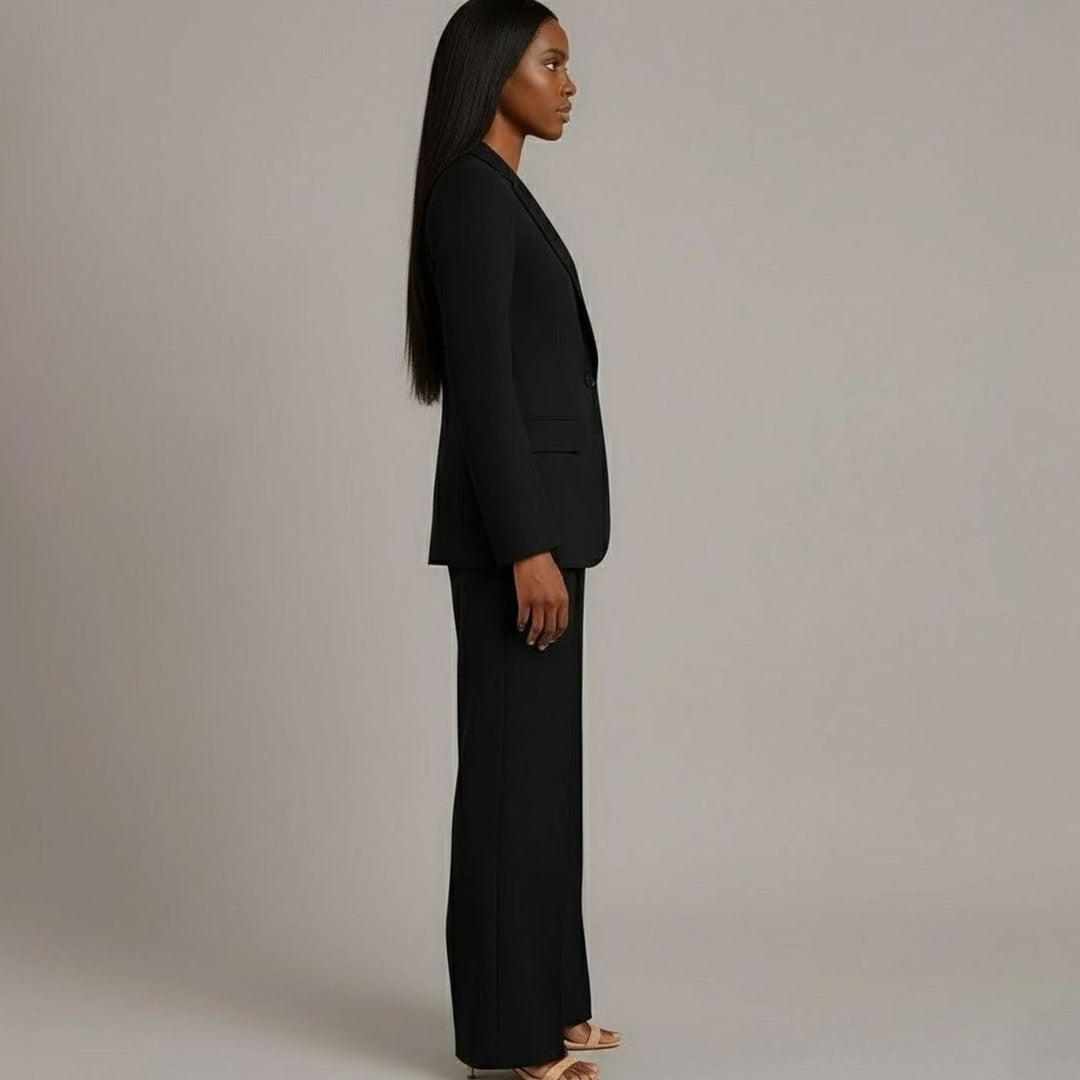 Emerson | Women's Tailored Single-Button Blazer Pants Suit Set