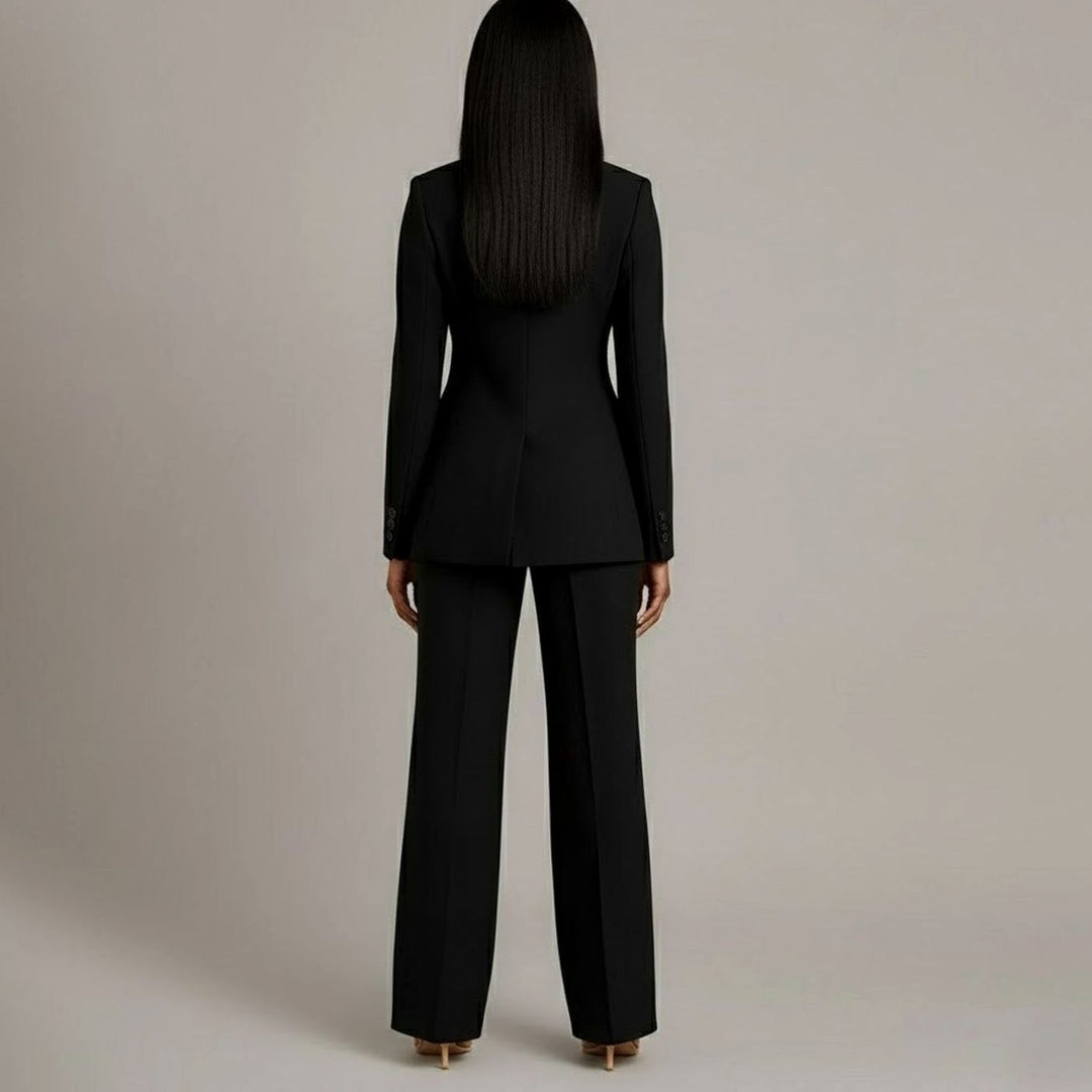Emerson | Women's Tailored Single-Button Blazer Pants Suit Set