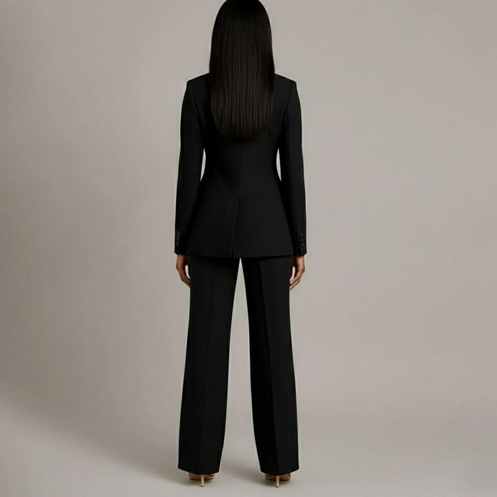 Emerson | Women's Tailored Single-Button Blazer Pants Suit Set