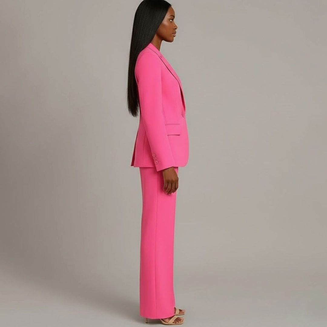 Emerson | Women's Tailored Single-Button Blazer Pants Suit Set