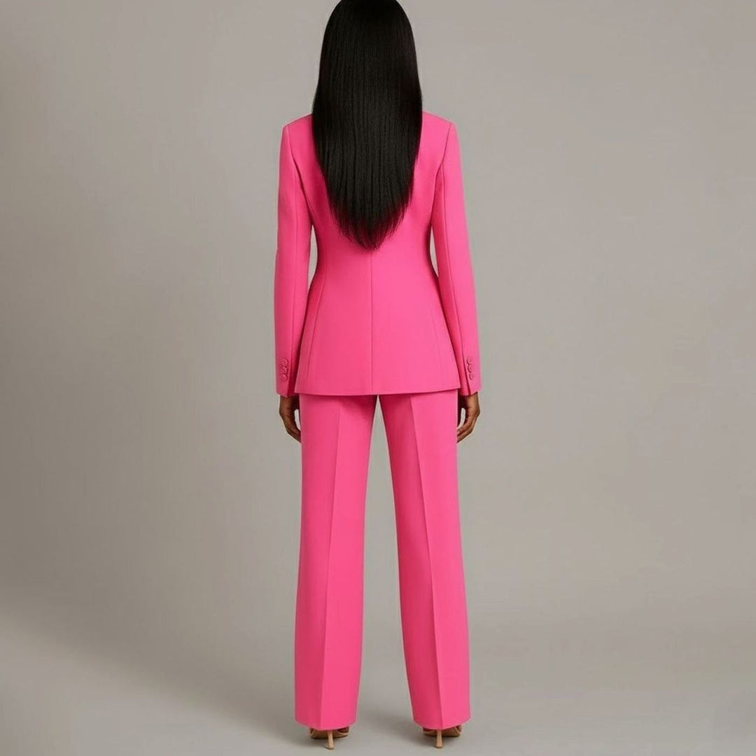 Emerson | Women's Tailored Single-Button Blazer Pants Suit Set