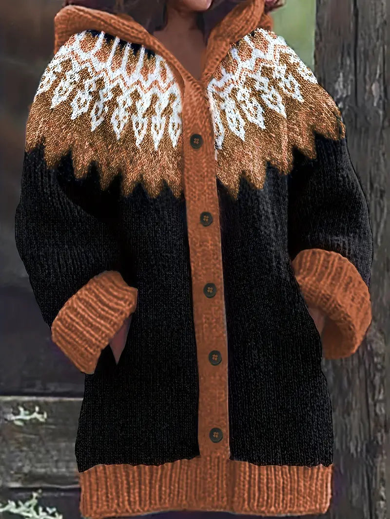 Women’s Cardigan | Hooded Button Front Pattern