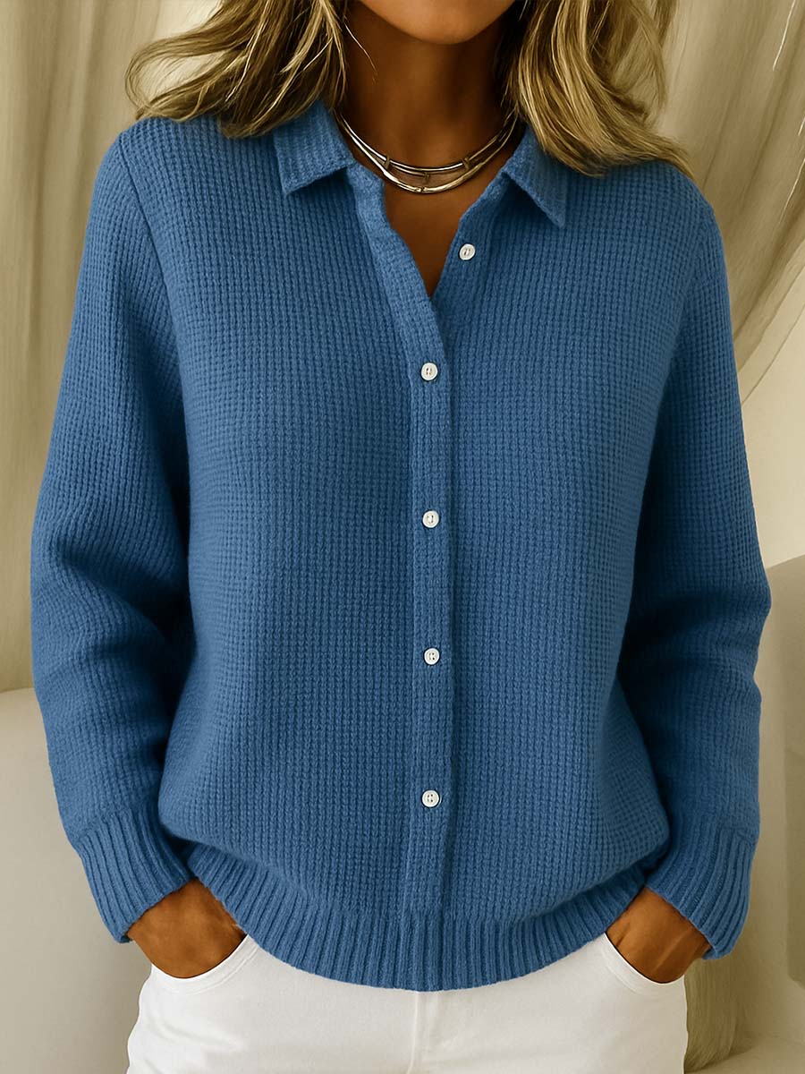 Women's Sweater | Full Button-Front Closure