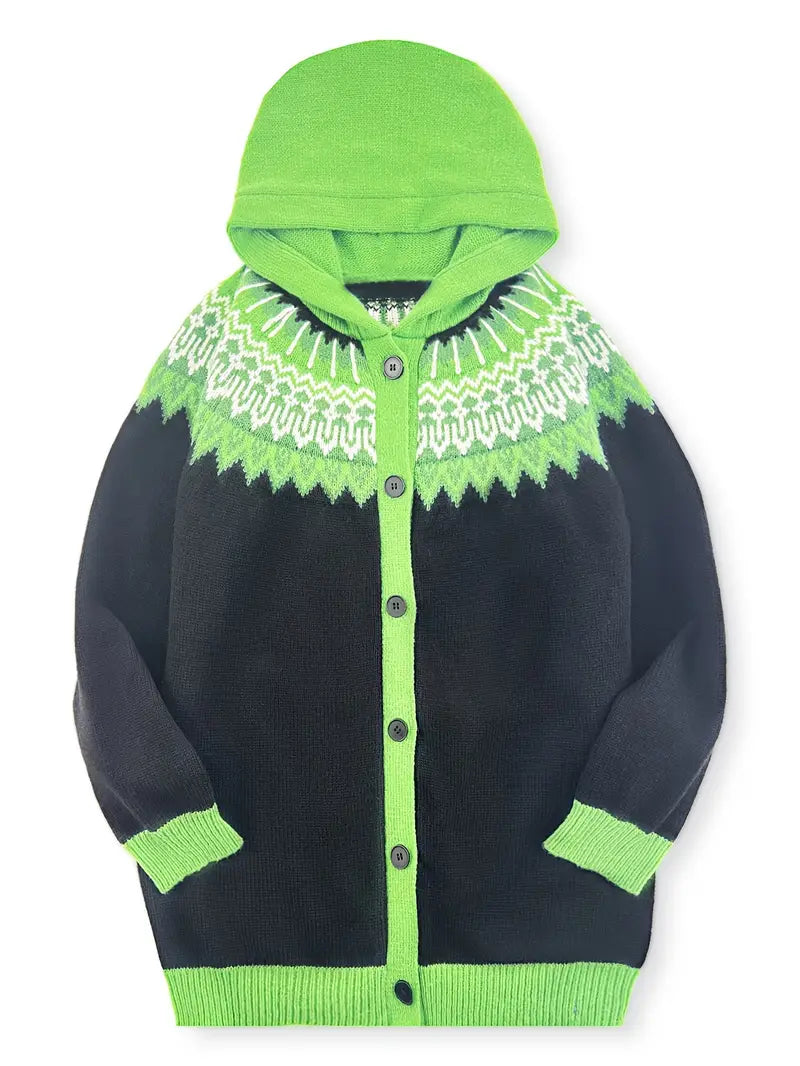 Women’s Cardigan | Hooded Button Front Pattern