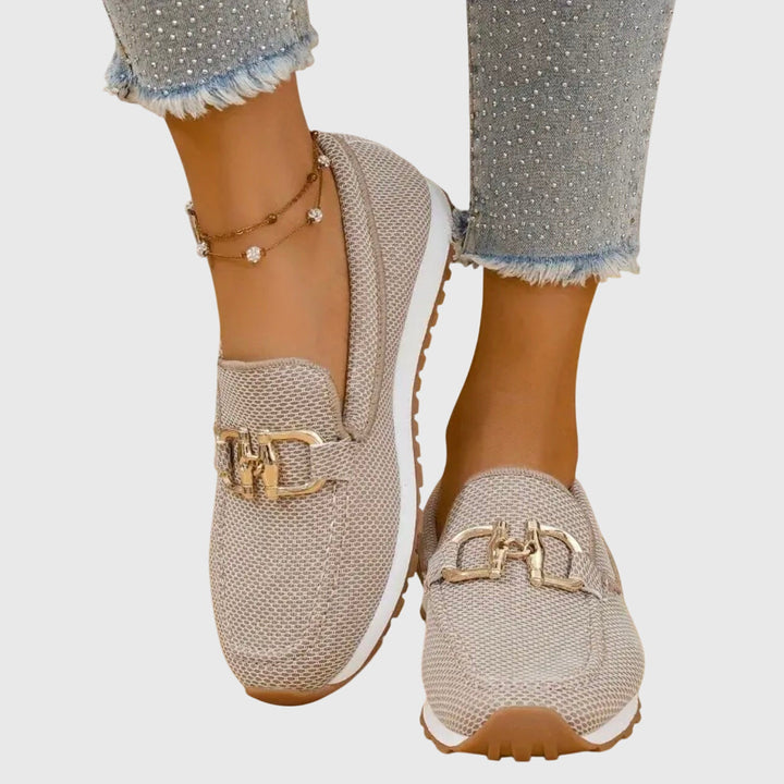 Loafers For Women | Decorative Hardware Closed Toe