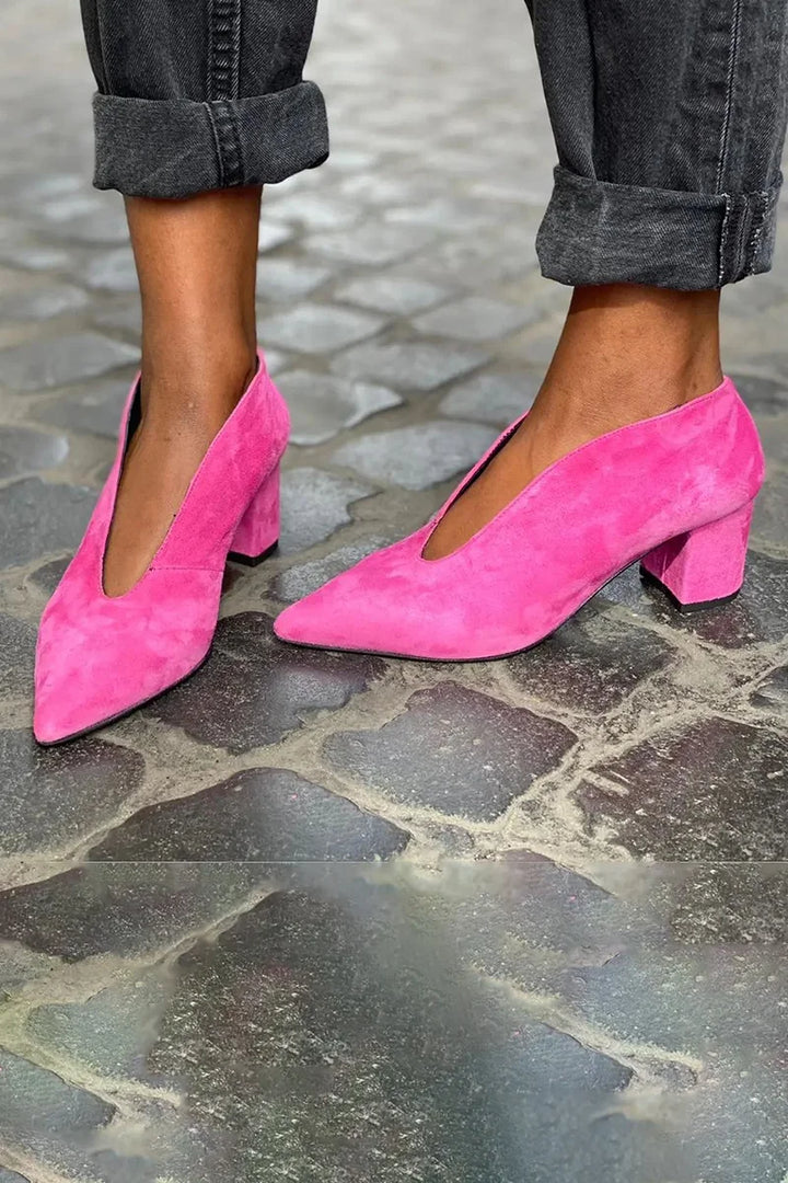 Block Heels for Women | Pointed Closed Toe