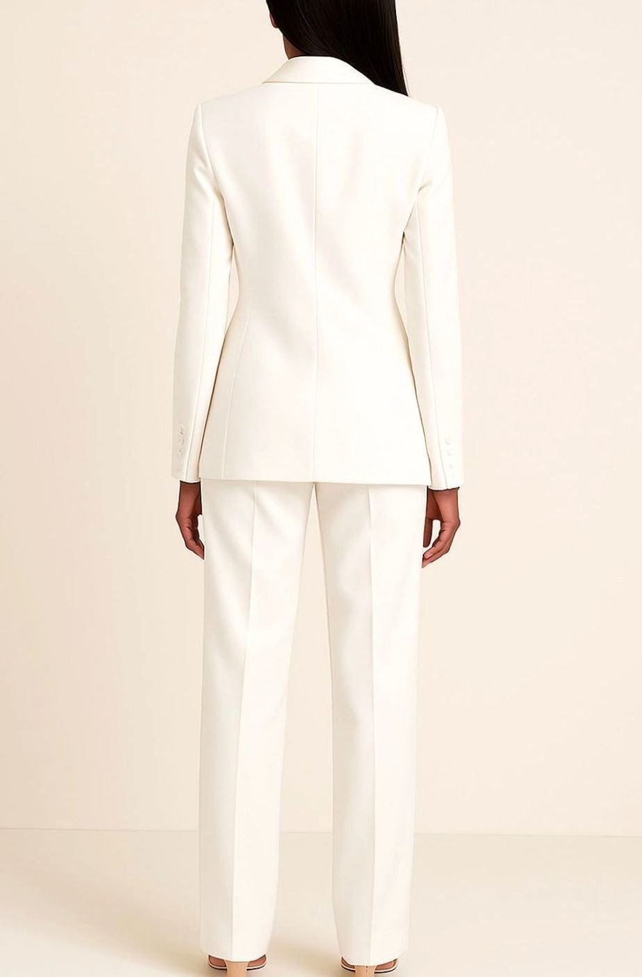 Felicity | Women's Tailored Single-Button Blazer Wide-Leg Pants Suit Set