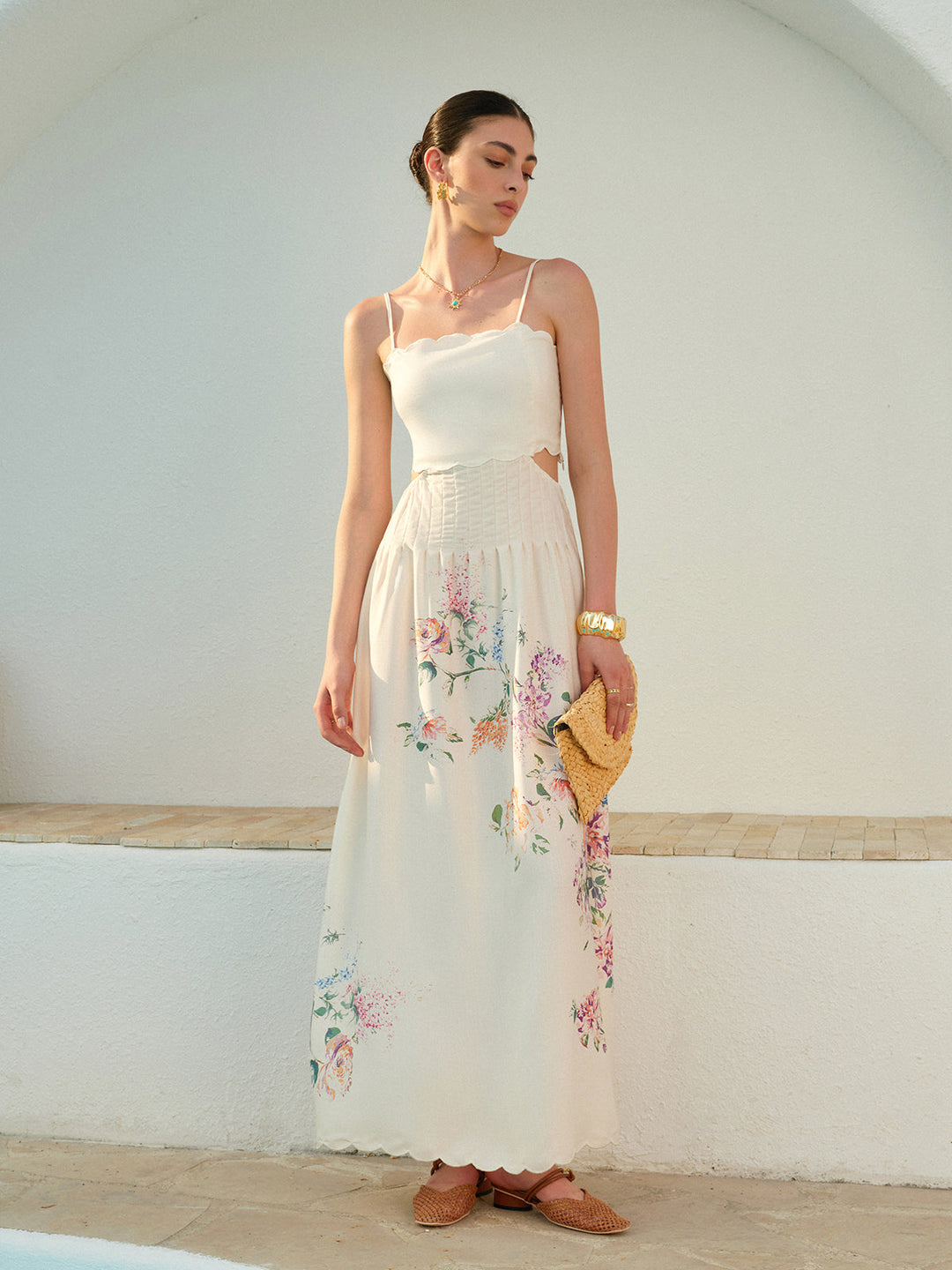 Women's Maxi Sundress | Boho Apricot