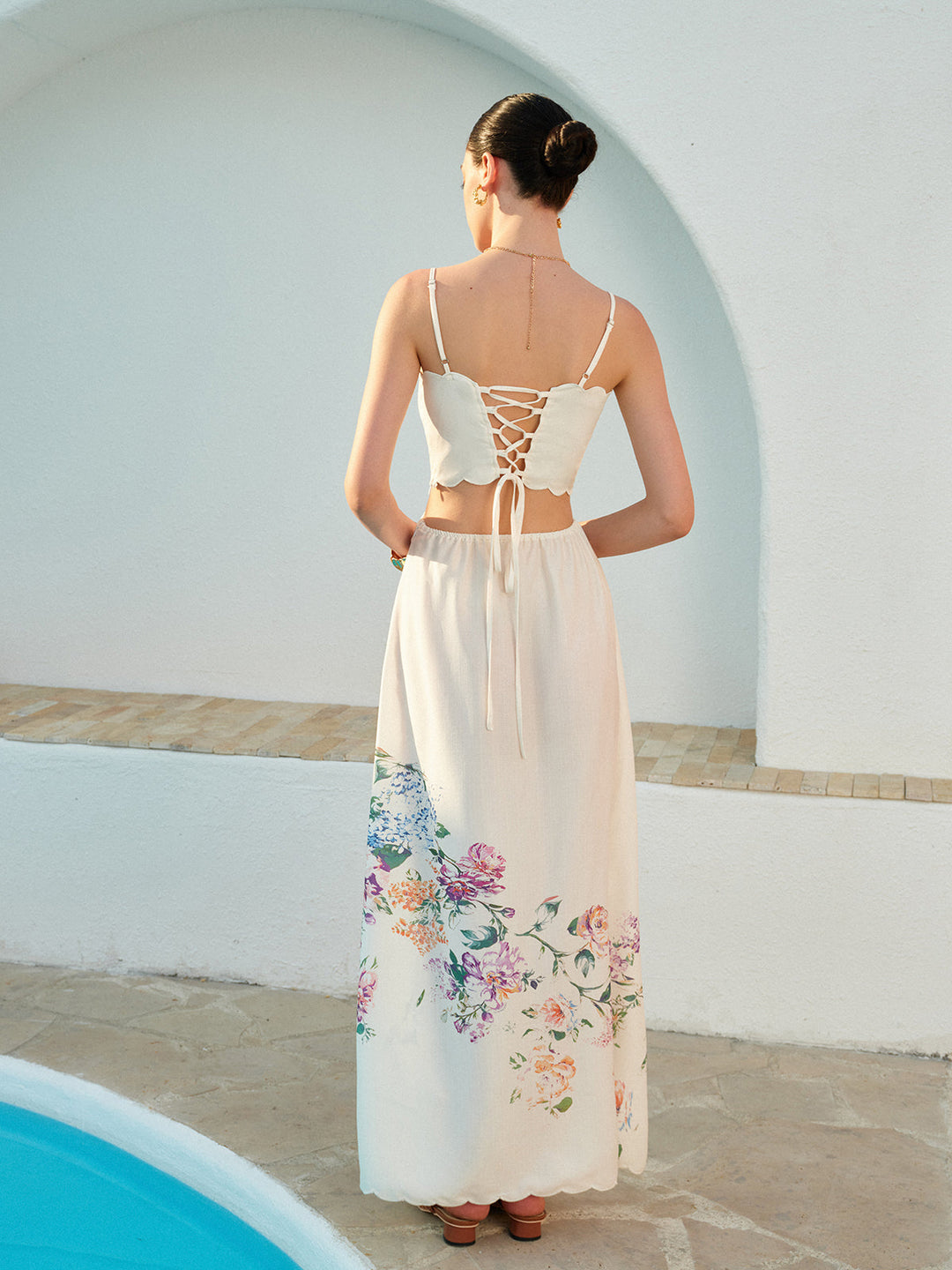Women's Maxi Sundress | Boho Apricot