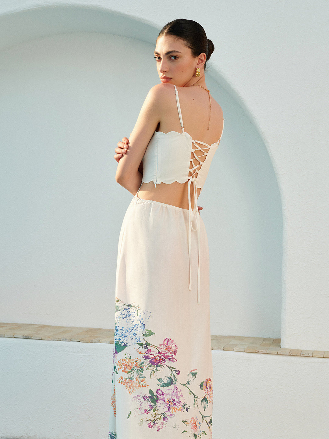 Women's Maxi Sundress | Boho Apricot