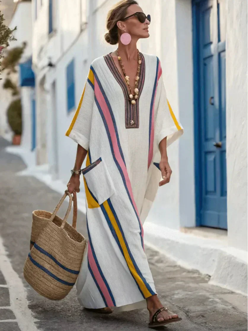 Women's Maxi Sundress | V-Neck Pocket