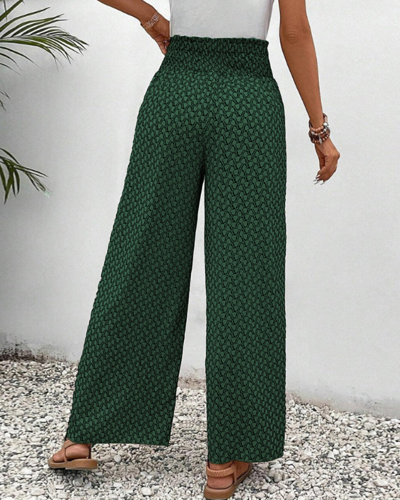 Women’s Trousers | Wide Leg Elastic Waist