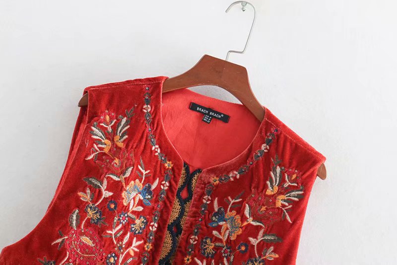 Women's Vest | Embroidered Detail