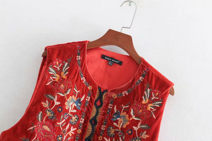 Women's Vest | Embroidered Detail