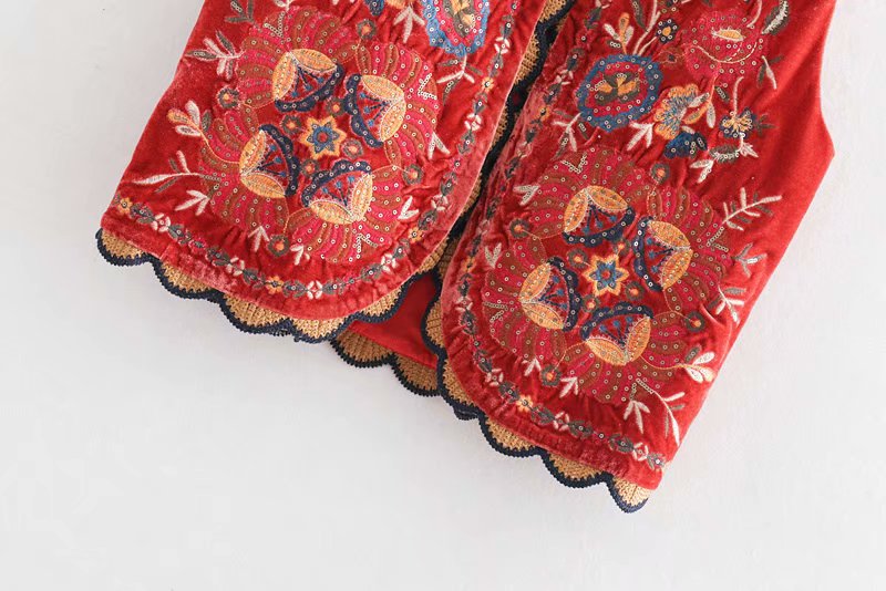 Women's Vest | Embroidered Detail