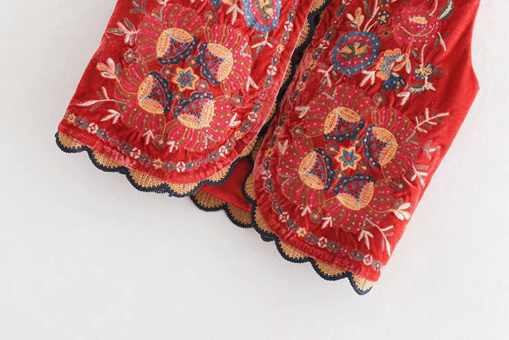 Women's Vest | Embroidered Detail