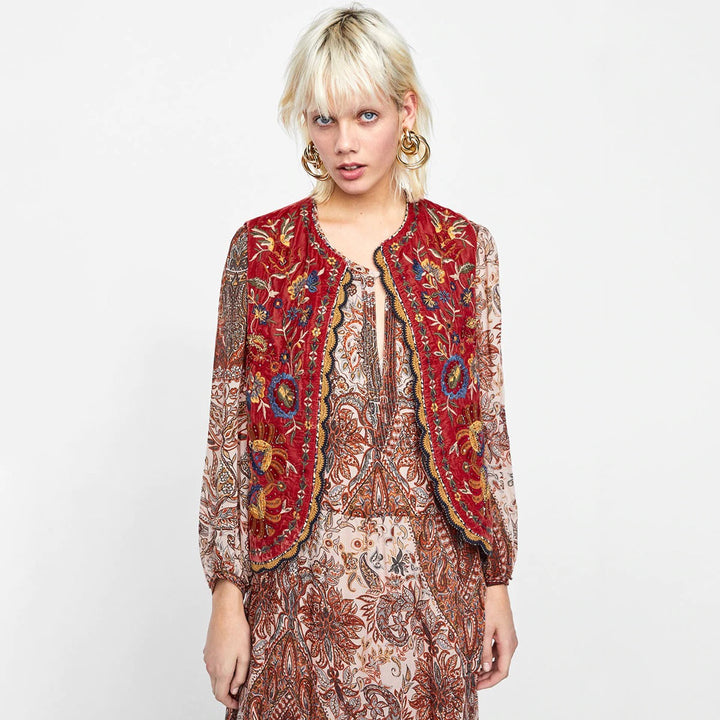 Women's Vest | Embroidered Detail