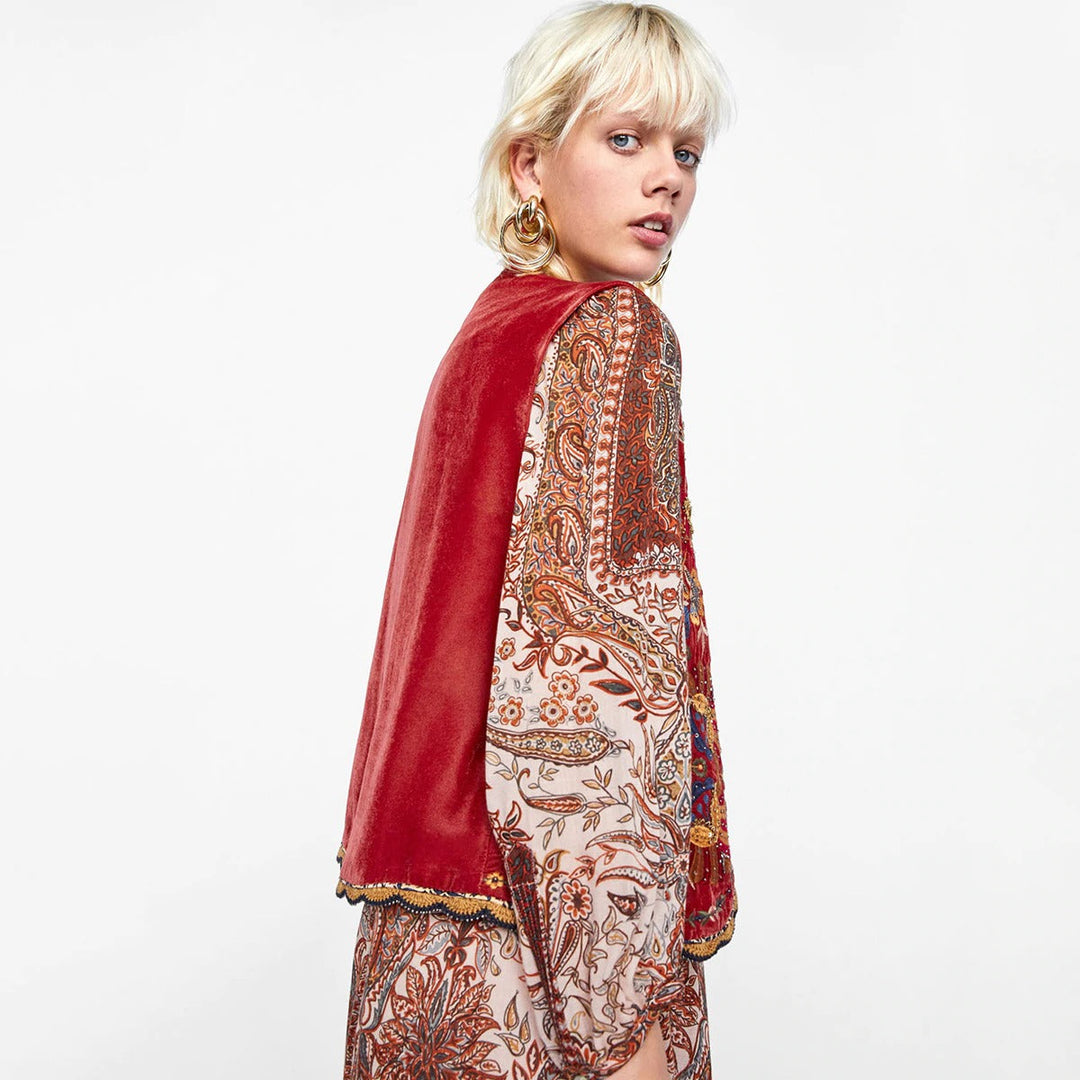Women's Vest | Embroidered Detail