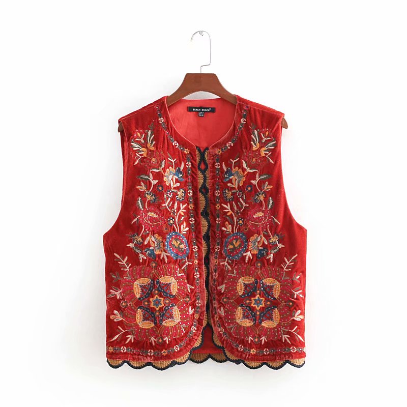 Women's Vest | Embroidered Detail