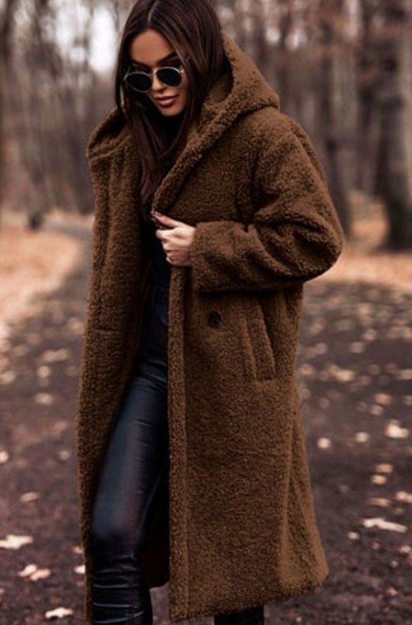 Hope | Women's Oversized Hooded Faux Fur Longline Winter Coat