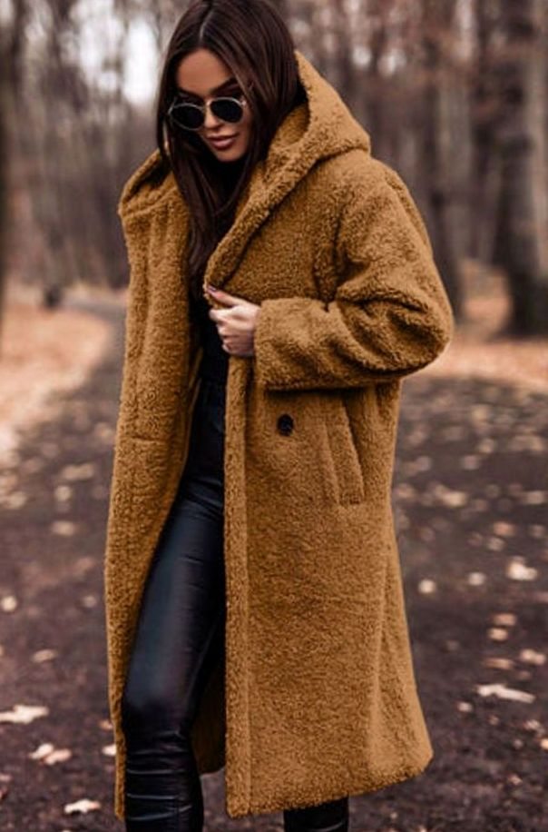 Hope | Women's Oversized Hooded Faux Fur Longline Winter Coat